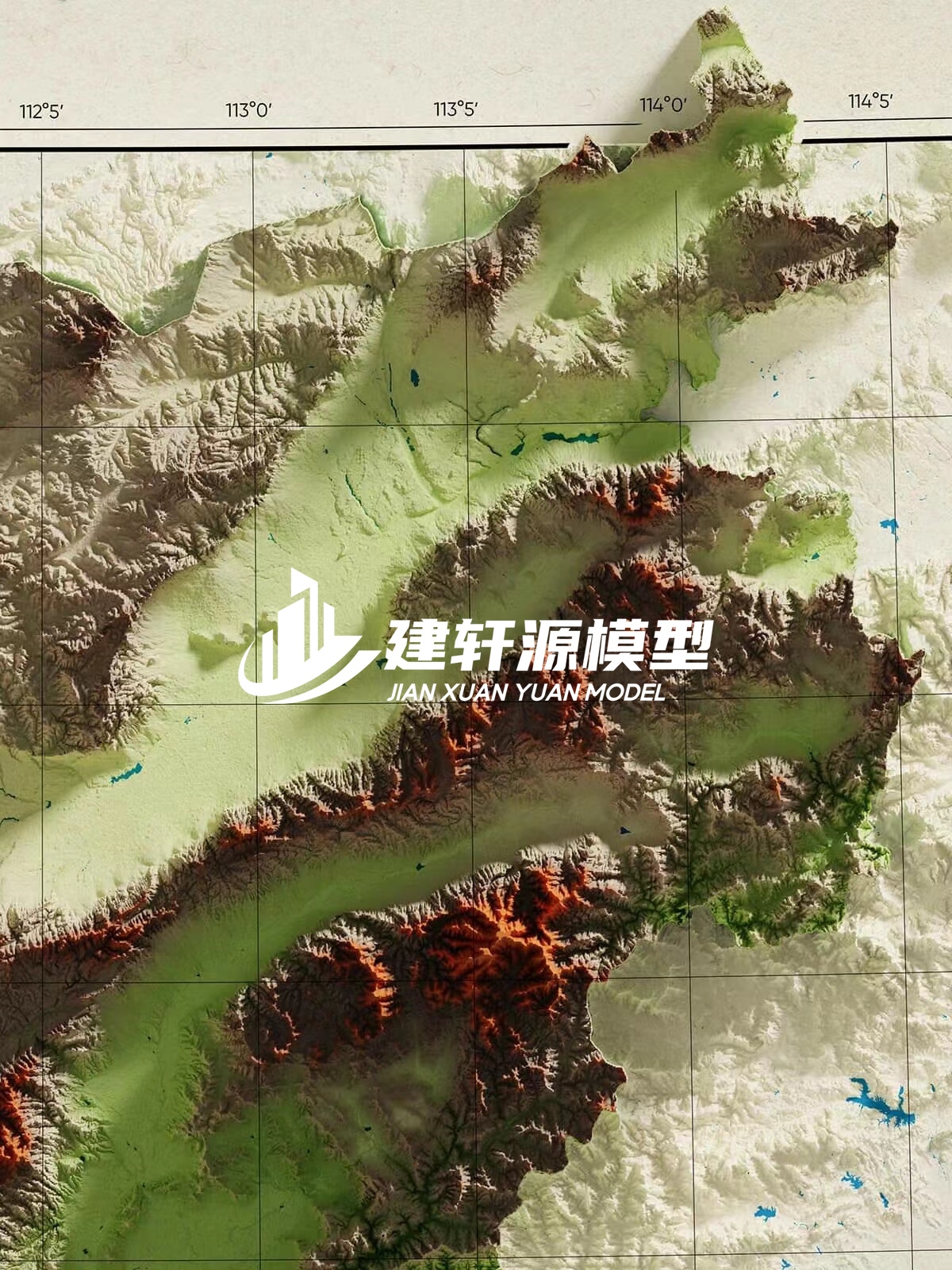 凤庆地形模型制作
